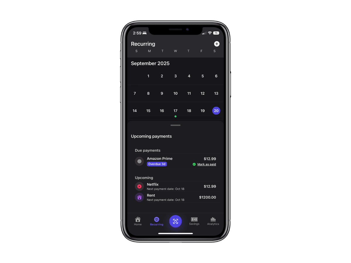 GhostBill app screenshot 2